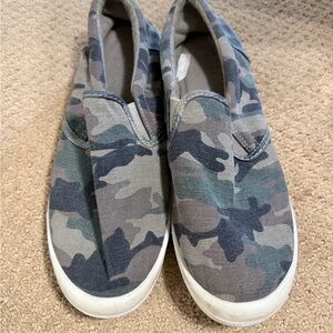 Target Camouflage Slip-On Sneakers